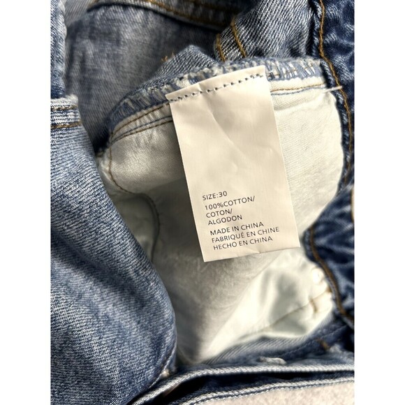 New O’Neill Blue Denim Cutoff Shorts Distressed Medium Wash Beach Womens Sz 30 - Picture 8 of 9